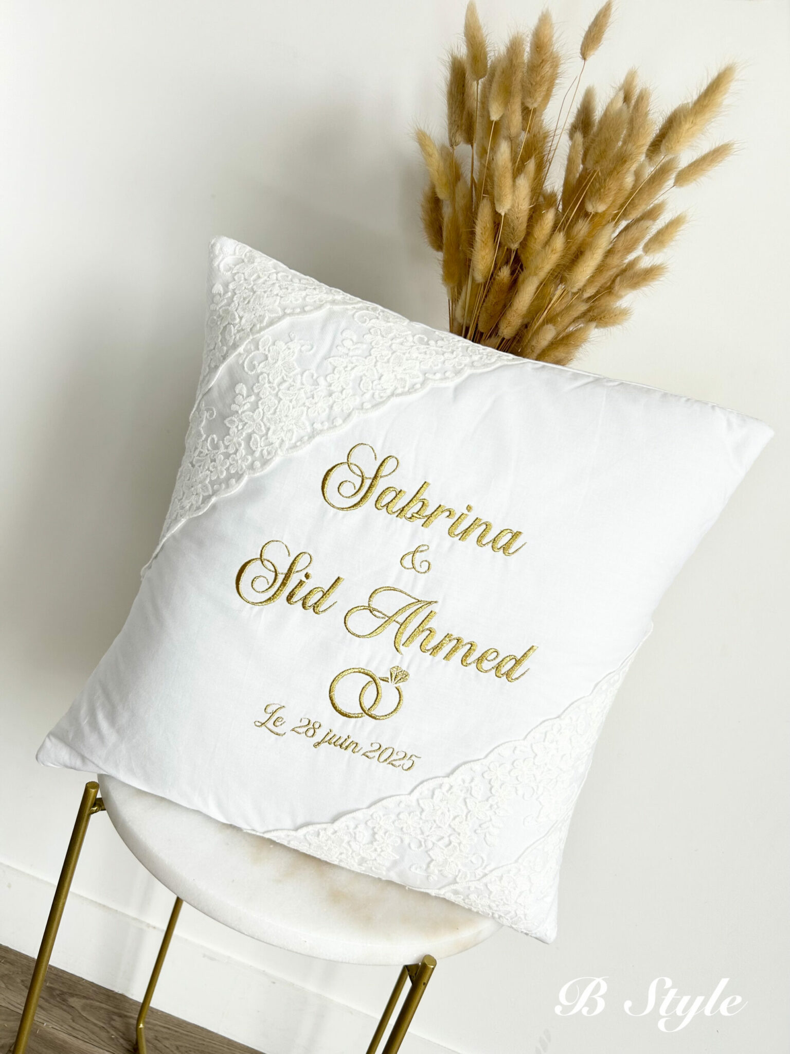 Mariage coussin